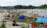 Upalny weekend w Krasnobrodzie i tłumy plażowiczów zmierzające nad zalew. Zobaczcie, kogo uchwyciła nasza kamera [ZDJĘCIA]