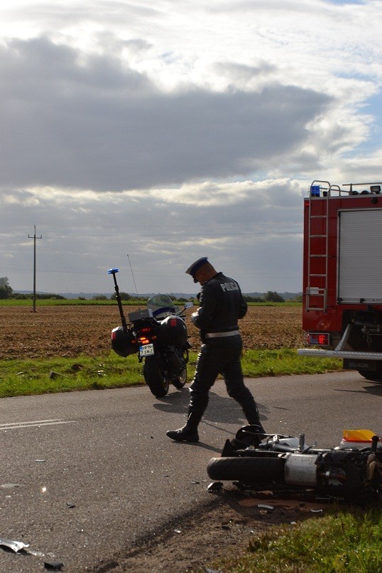 Droga nr 22: Śmierć motocyklisty. To kolejny wypadek na skrzyżowaniu koło Kończewic!