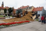 Wombat Dirt Jumping Cup w Wodzisławiu Śl.: Trwa budowa toru na rynku [ZDJĘCIA]