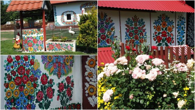 Zgłoszone domy i zagrody w Zalipiu i okolicy do tegorocznego konkursu "Malowana Chata". Malowidła robią niesamowite wrażenia i zachwycają formą, kolorami i precyzją wykonania