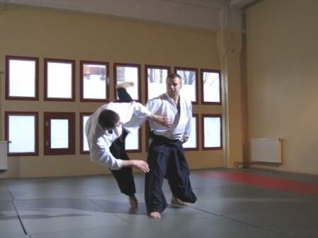 Robert Gembal podczas ćwiczeń aikido. FOT.ARCHIWUM