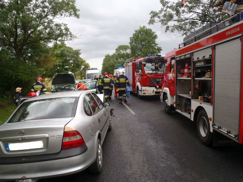 Wypadek w Węgierkach 10 lipca 2015.