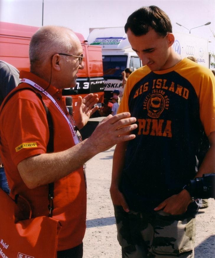 Jerzy Mazur i Robert Kubica