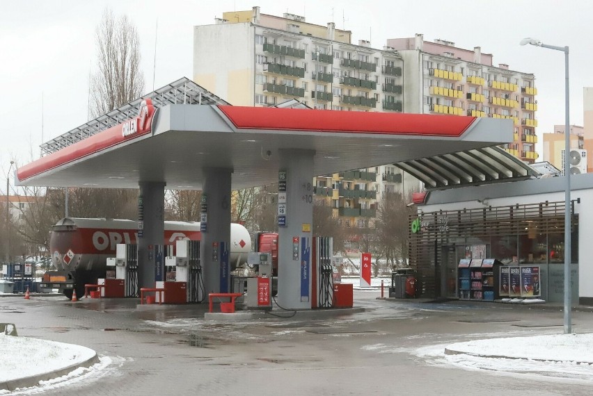 Stacja paliw Orlen przy ulicy Żółkiewskiego w Radomiu.