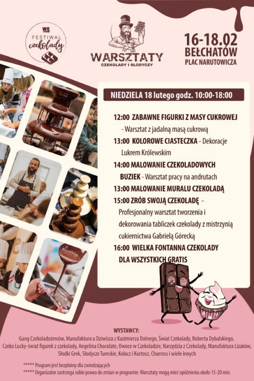 Festiwal Czekolady w Bełchatowie. To będzie bardzo słodki weekend