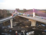 Most na A1 w Mszanie: zobacz nowe zdjęcia próbnego obciążenia