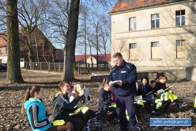 Lubińscy policjanci dla dzieci podczas ferii zimowych