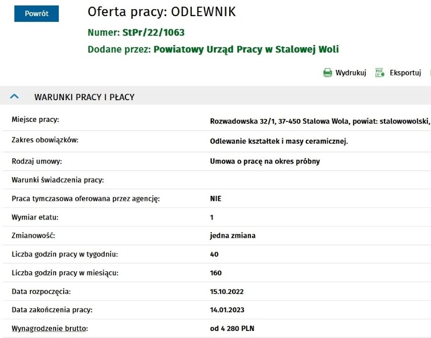 Zobacz najnowsze ogłoszenia o pracy w Stalowej Woli i najbliższej okolicy. Propozycje są ciekawe