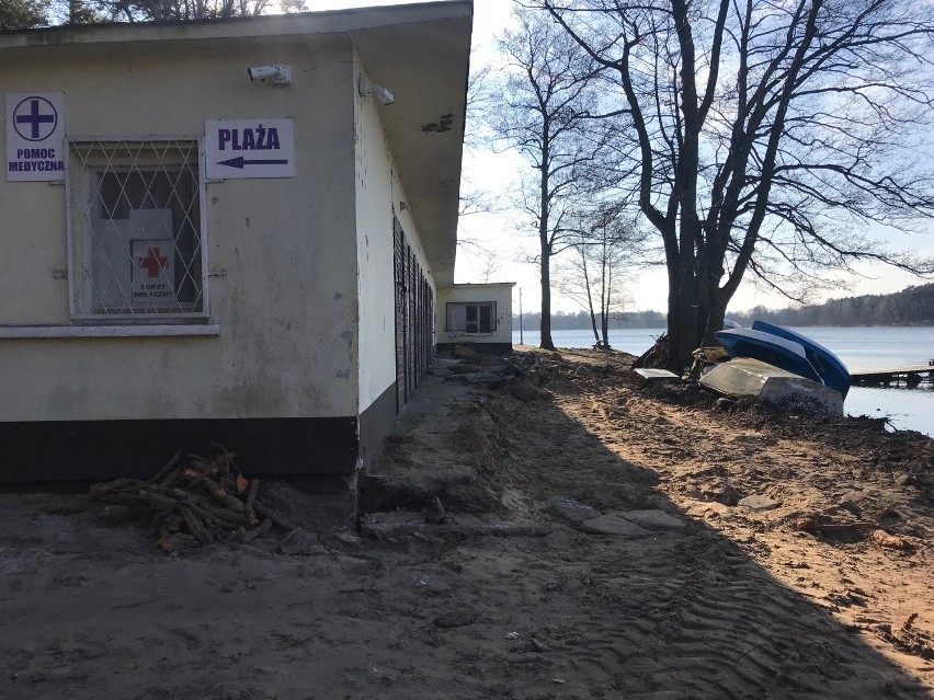 Plaża Jeziora Mierzyńskiego - modernizacja