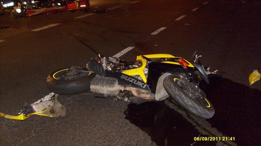 Motocyklista zginął w wypadku