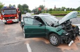 Kobieta ranna w wypadku na rondzie Sulejowskim