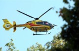 Wypadek rowerzysty w Gdyni. Mężczyznę helikopterem przetransportowano do szpitala