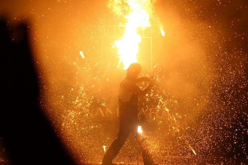 Industriada 2015: Spektakl, taniec ognia i Oberschlesien w Siemianowicach
