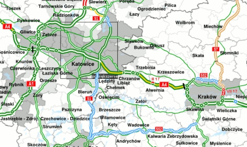 Zniknie Gierkówka, a zastąpi ją autostrada A1 - takie zmiany czekają woj. śląskie [MAPA DROGOWA]