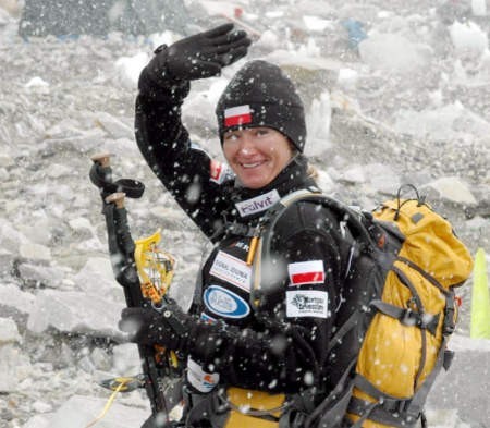 Martyna Wojciechowska przed wejściem na Mount Everest. - Fot. Wojciech Trzcionka