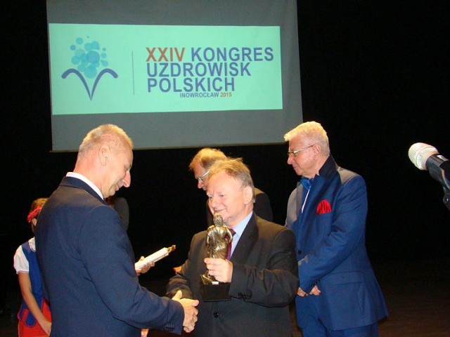 Prezydent Ryszard Brejza otrzymał statuetkę Asklepiosa.