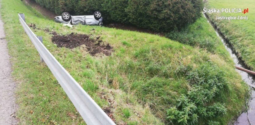 Dachowała toyotą w Jastrzębiu