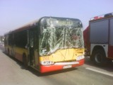 Wypadek w Boguchwale - zderzyły się cztery samochody i autobus MPK