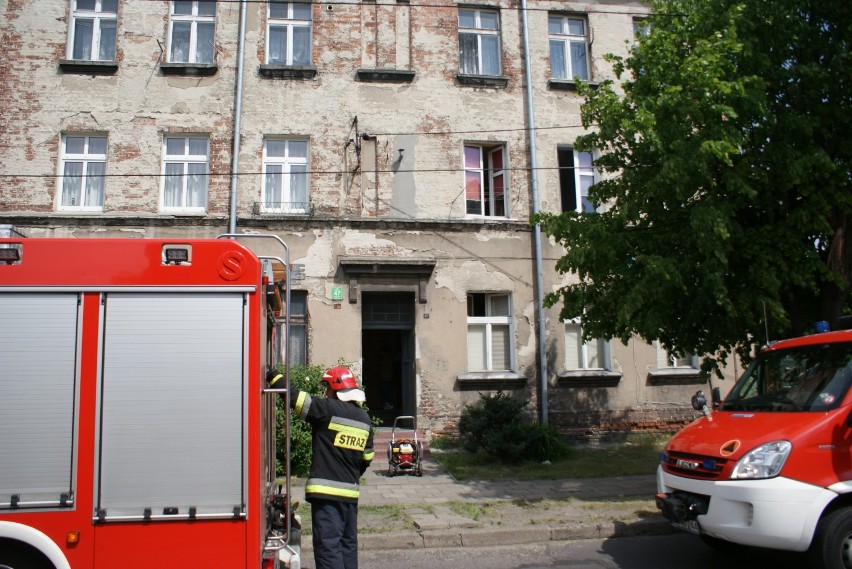 Pożar w Kaliszu przy ulicy Dobrzeckiej