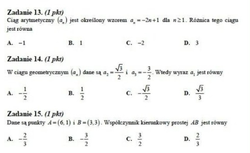 7 marca 2012 uczniowie napisali maturę próbną z matematyki z...