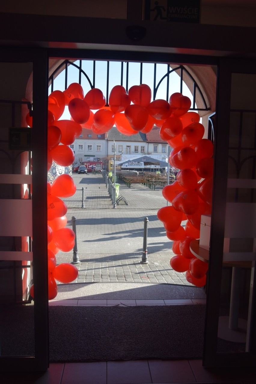 Wejście do UM Bieruń z okazji odpustu św. Walentego w 2022...