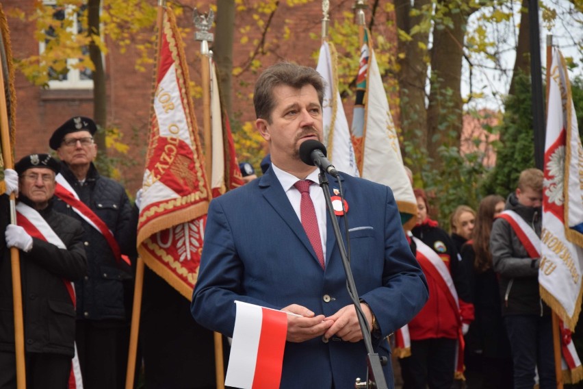 Malbork. Święto Niepodległości 2019 [ZDJĘCIA cz. 2]. Uroczystość pod Pomnikiem Armii Krajowej