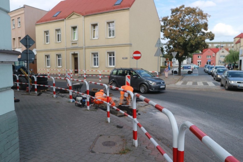 Utrudnienia w ruchu na ul. Powstańców Wlkp. i Sądowej w Gostyniu [ZDJĘCIA] 