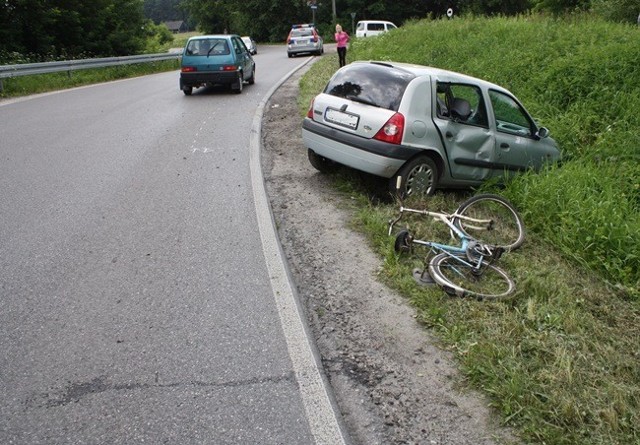 Wypadek Zaborze. Ranna została rowerzystka