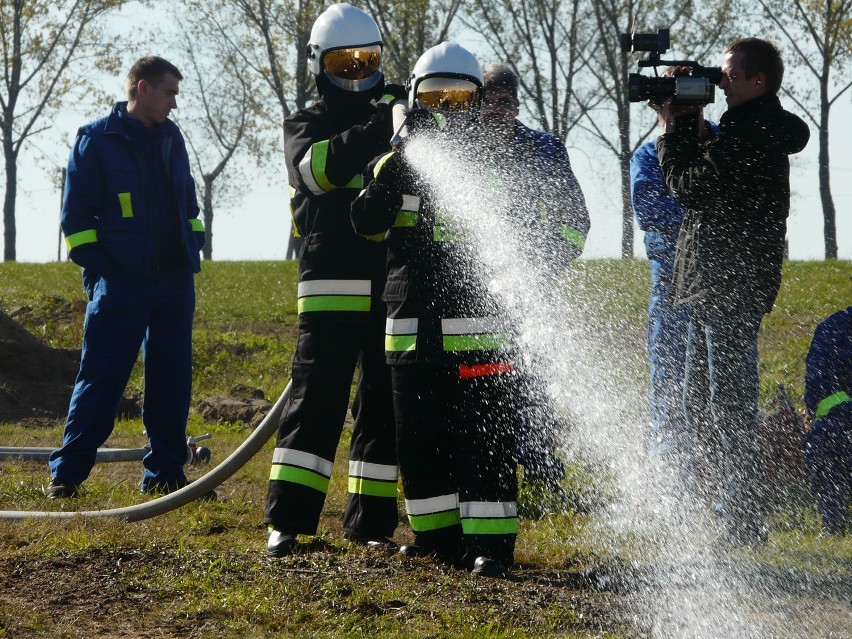 Wieluń: Pokazali jak ugasić pożar gazu