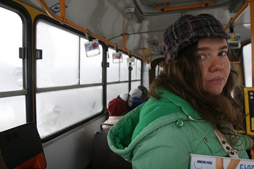 Temperatura zmierzona w autobusie ikarusie linii numer 7