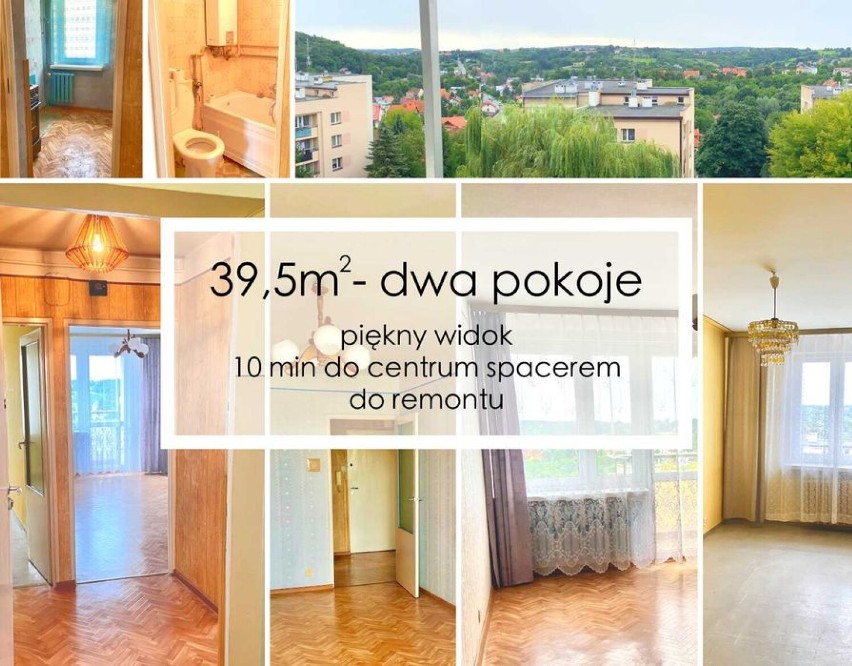 Mieszkanie 39,5m2, 2 pokoje, łazienka, kuchnia, piwnica przy...