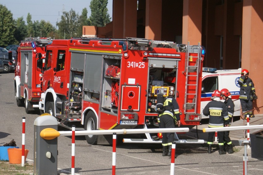Pożar w szpitalu przy ulicy Poznańskiej w Kaliszu