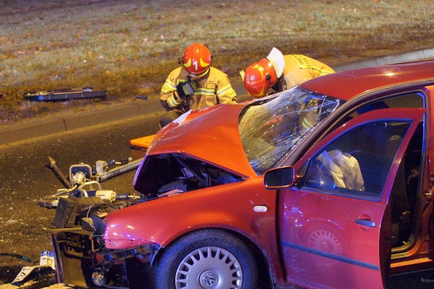 Wypadek na ulicy Piłsudskiego w Kaliszu