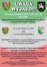Syców: Jedziemy na mecz Śląska z Legią