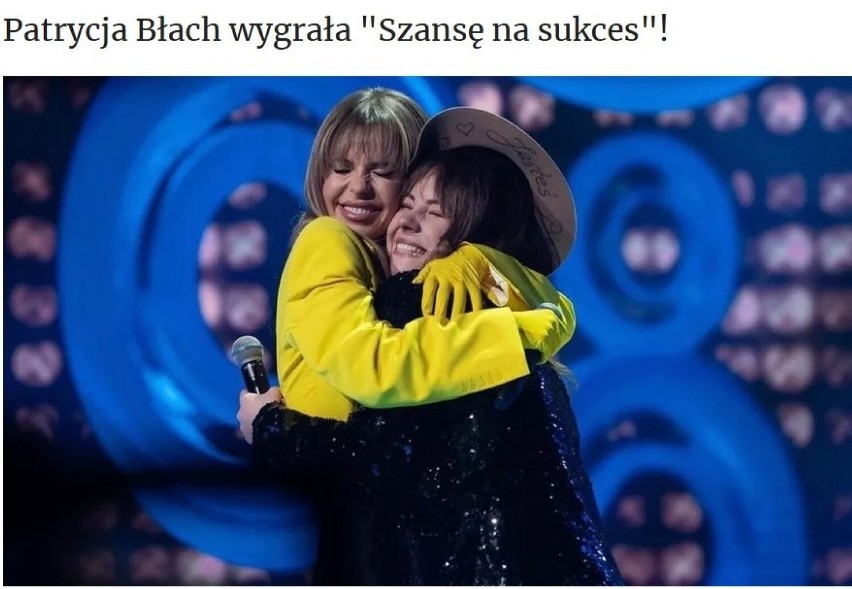Patrycja Błach oraz Doda w telewizyjnym programie „Szansa na...