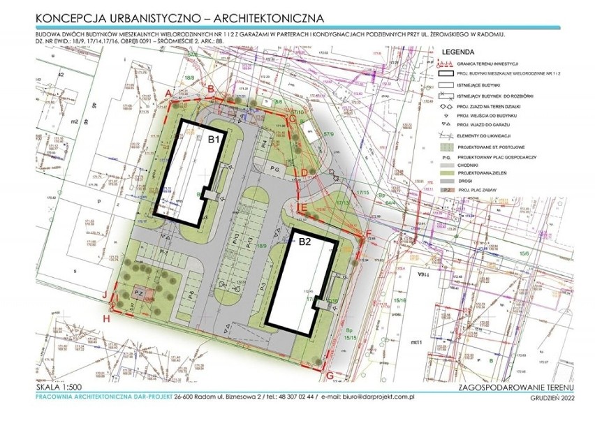 W centrum Radomia mają powstać dwa nowe wieżowce. Będą też miejsca parkingowe i plac zabaw. Zobacz wizualizacje 