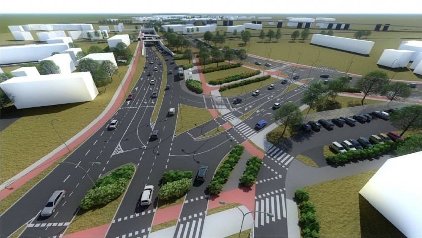 Ten projekt przewiduje także: budowę drugiej jezdni w ulicy...