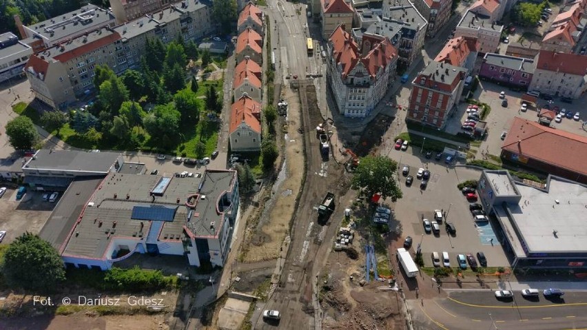 Obwodnica Wałbrzycha. Rozpoczęły się prace na zamkniętym skrzyżowaniu przy ul. Wysockiego (ZDJĘCIA)