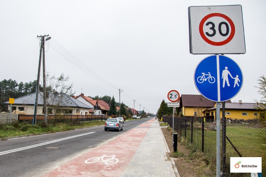 Bełchatów: Gotowa jest ścieżka rowerowa przy ulicy Cegielnianej