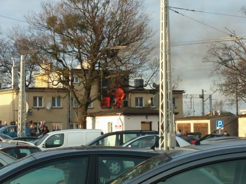 Pożar w Gdyni wybuchł 15.12.2014 r.