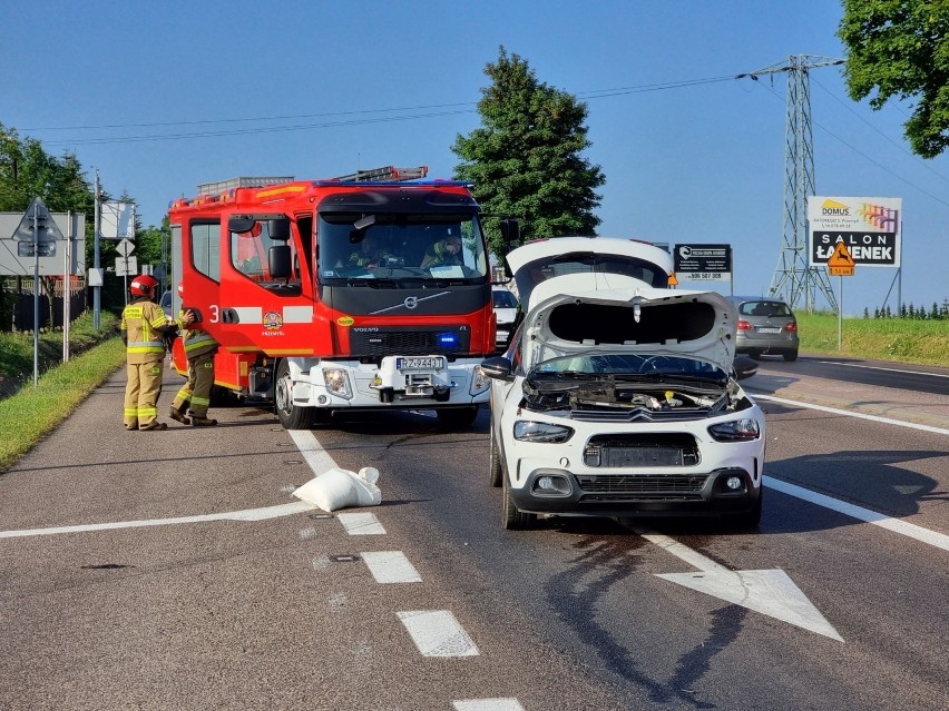 Wypadek na DK 77 w Żurawicy. Kierująca citroenem uderzyła w volkswagena polo. Jedna osoba ranna [ZDJĘCIA]