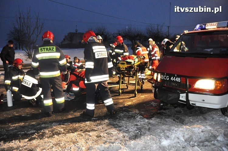 Policjanci wypadek Łochowo