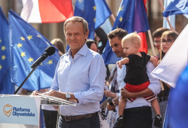 Wiec Donalda Tuska w Gdańsku, 19.07.2021 r.