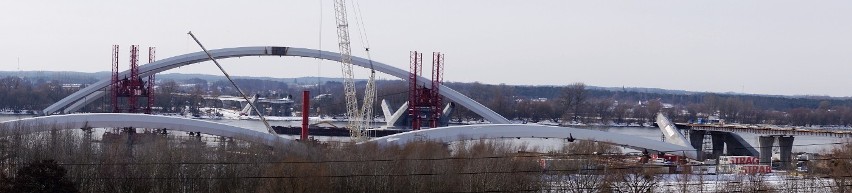 Budowa nowego mostu w Toruniu - zdjęcia - film