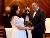 Pierwszy ślub w nowej sali w Szczecinie! Pani Iwona i pan Mariusz powiedzieli "tak" [ZDJĘCIA]