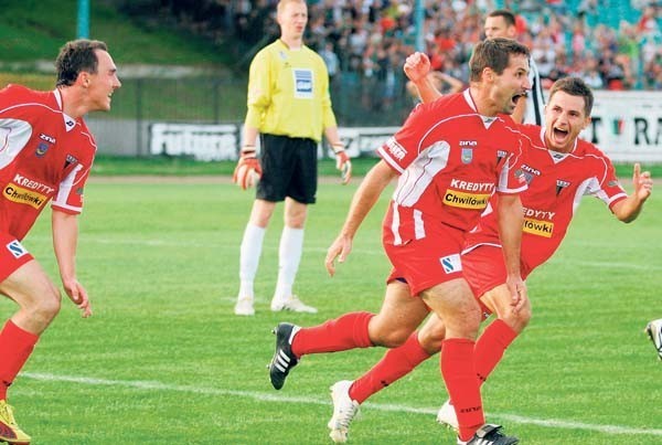 Krzysztof Bizacki zdobył gola z prawej, czyli swojej słabszej nogi