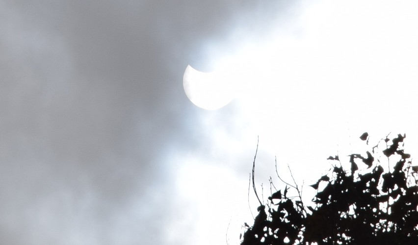 Zaćmienie Słońca 2022 w Zduńskiej Woli. Zdjęcia Czytelników