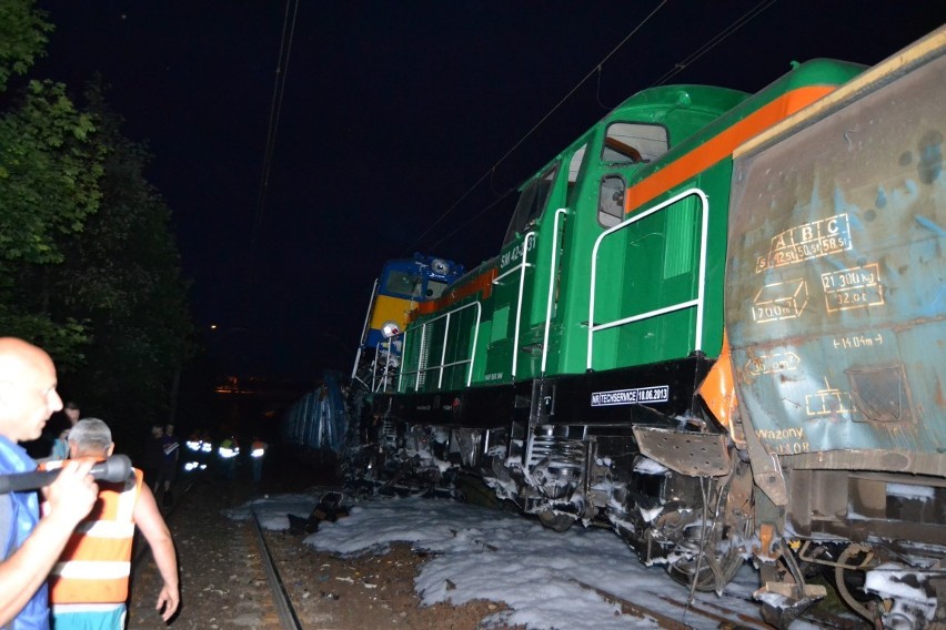 Zderzenie dwóch pociągów w Tczewie