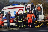 Wypadek autokaru z młodzieżą w Zawierciu. Spokojnie, to tylko ćwiczenia [ZDJĘCIA]