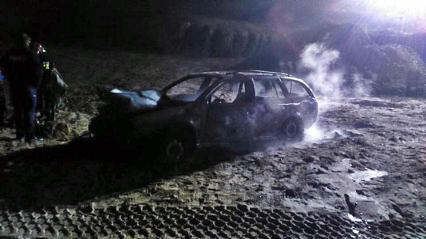 Stanisławie spłonął samochód